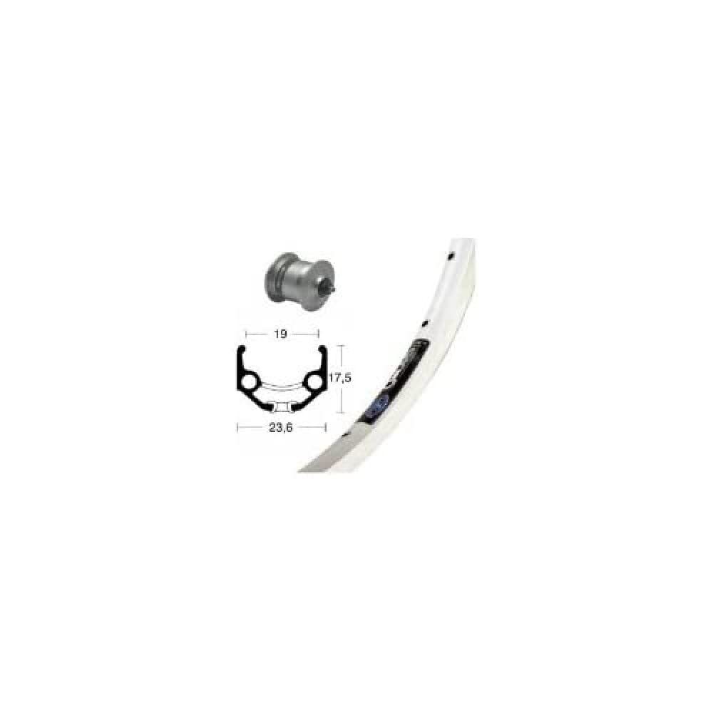 Bike-Parts Unisex – Erwachsene V-Rad 75Nabend DHC3003 Laufrad, Silber, 1size