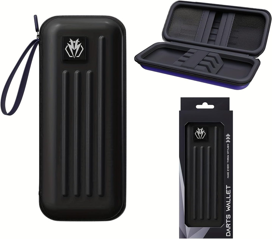 Lavishio Dartkoffer für Stahl- oder Soft-Tip-dartpfeile, fasst 3 Darts und anderes Zubehör, mit eing