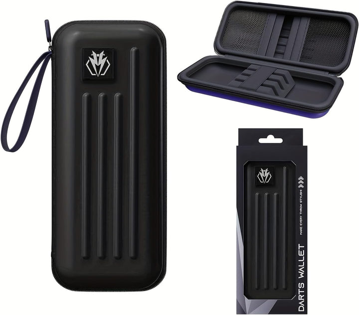 Lavishio Dartkoffer für Stahl- oder Soft-Tip-dartpfeile, fasst 3 Darts und anderes Zubehör, mit eing