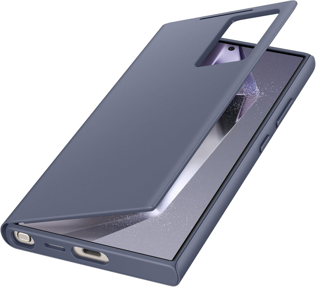Samsung Smart View Wallet Smartphone Case EF-ZS928 für Galaxy S24 Ultra, Handy-Hülle, Kartenfach, Si