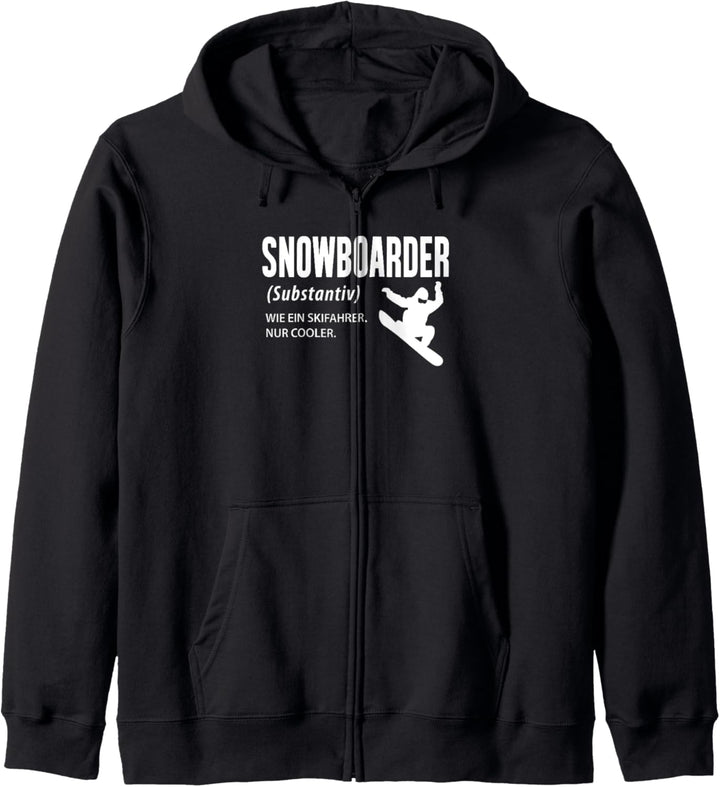 Snowboard Geschenk Snowboarder Snowboarden Spass Witz Spruch Kapuzenjacke