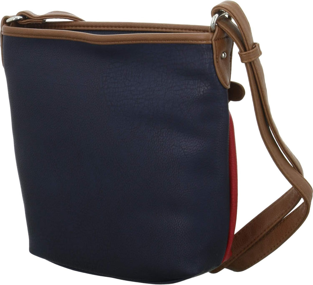 TOM TAILOR bags Juna Damen Umhängetasche Crossbody Bag Klein 26 x 7,5 x 24 Mixed Maritim, 26 x 7,5 x