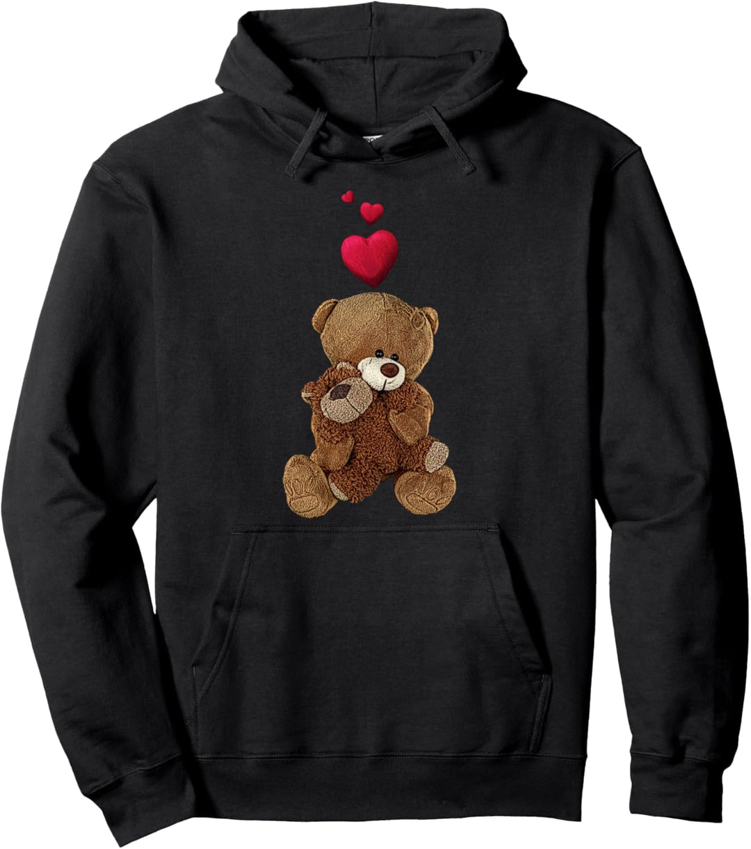 Shirt mit Teddybär und Herz Teddy Bär Pullover Hoodie