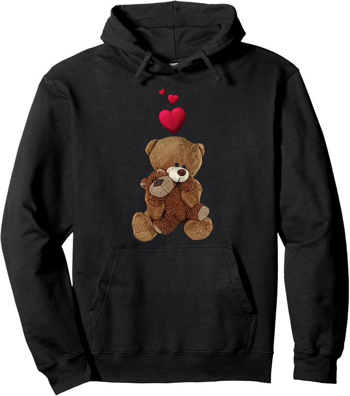 Shirt mit Teddybär und Herz Teddy Bär Pullover Hoodie