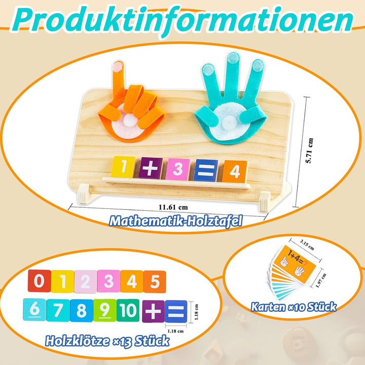 DQMOON Spielzeug ab 4 Jahre, Montessori Spielzeug ab 4 5 6 Jahre Zahlen Lernspiele Pädagogisch Wertv
