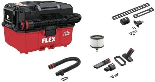 FLEX Akku Sauger VC 9 L MC 18 RC (9 l, Klasse L, 18 V, mit manueller Filterabreinigung und Tragegrif