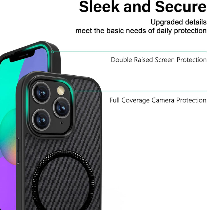 ONES Magnetisch für iPhone 11 Pro Max Ultradünne Hülle, Kompatibel mit MagSafe, Fallschutz in Militä