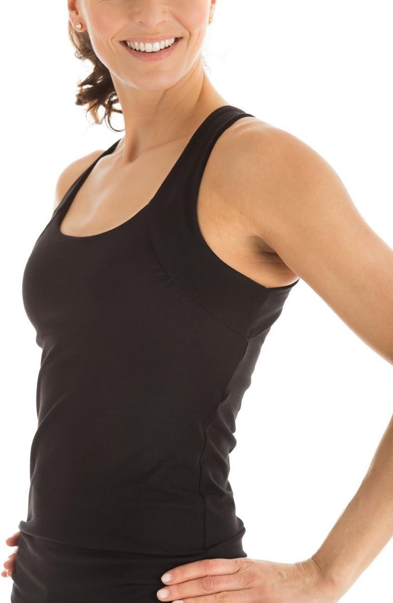 Winshape Damen Cross Back Top WVR25-SCHWARZ-L L Schwarz (Schwarz), WVR25-SCHWARZ-L L Schwarz (Schwar