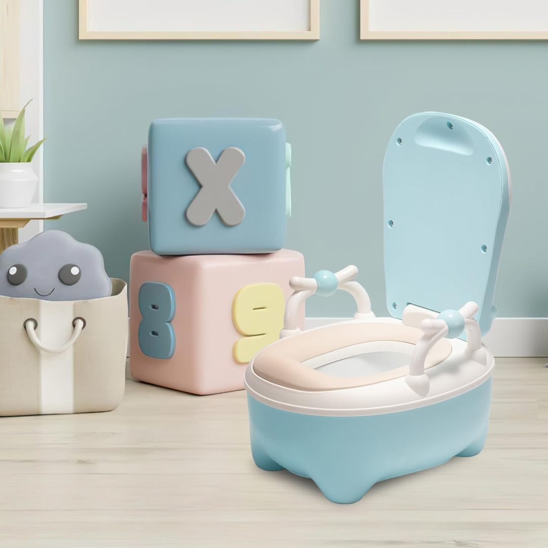Fiqops Kinder Töpfchen, Toilettensitz Kinder, Typ der Schublade Baby Potty mit Griffe, Bürste, Weich