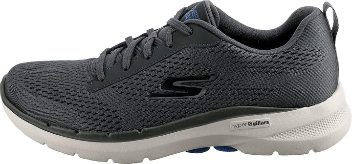 Skechers Herren Sneakers 41 EU Charcoal Textile Synthetic, 41 EU Charcoal Textile Synthetic