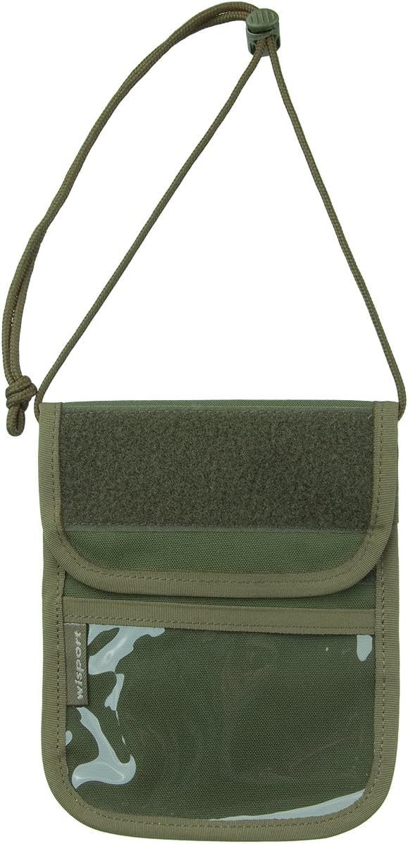 Wisport Patrol Hals ID Brieftasche Oliv Grün