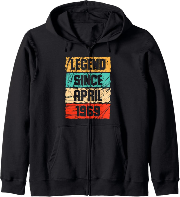 Legend Since April 1969 Vintage 50. Geburtstagsgeschenk Kapuzenjacke