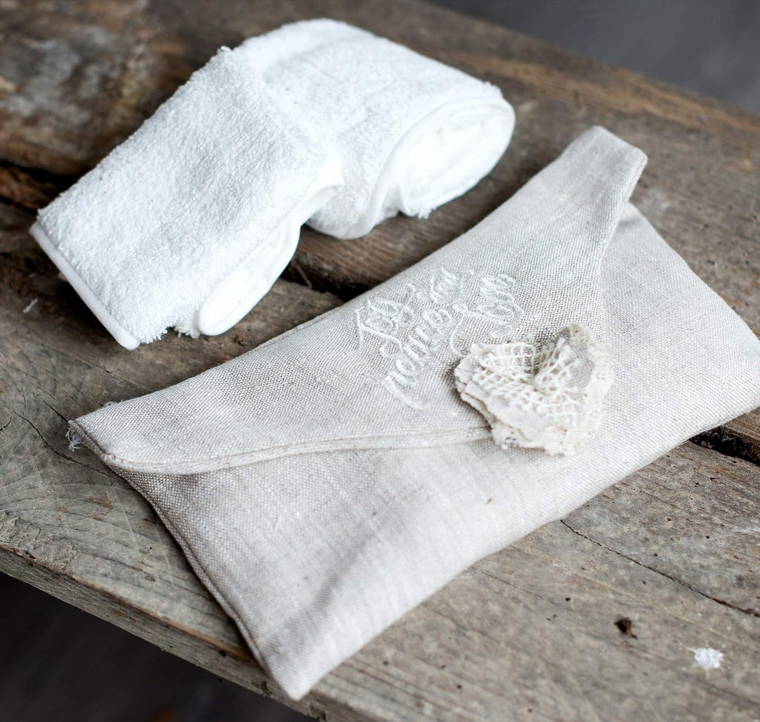 Blanc Mariclo – Tasche mit 3 kleinen Servietten, 30 x 30 cm