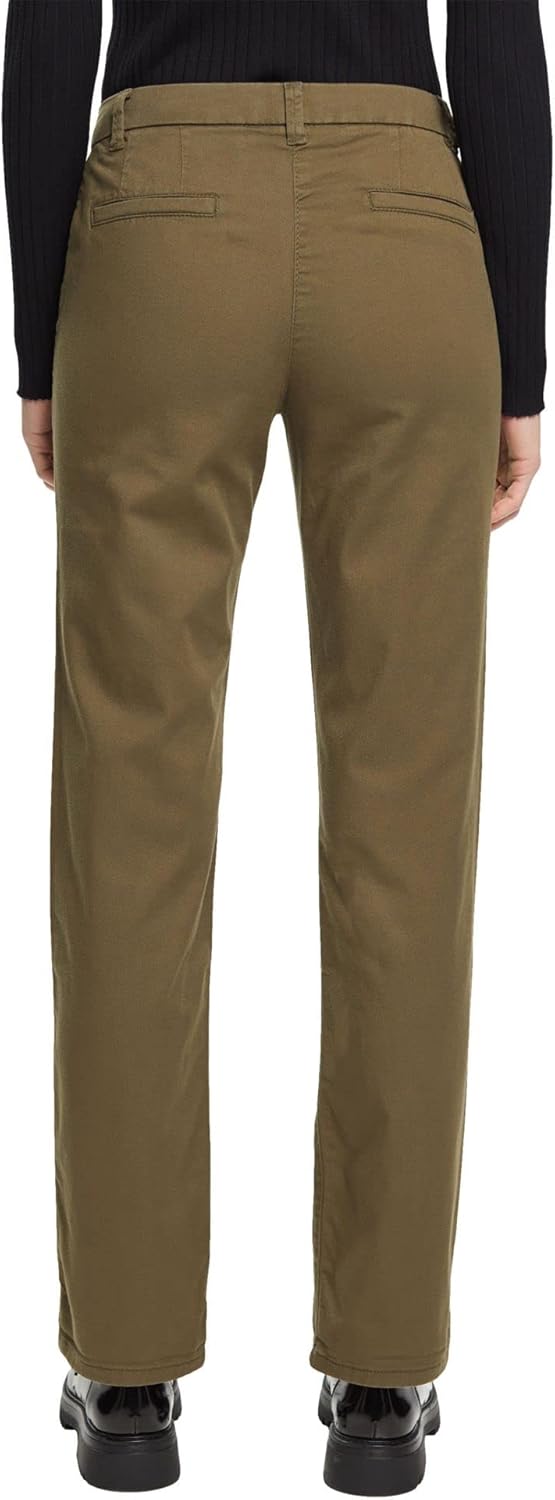 ESPRIT Damen Hose 36W / 28L 355/Dark Khaki, 36W / 28L 355/Dark Khaki