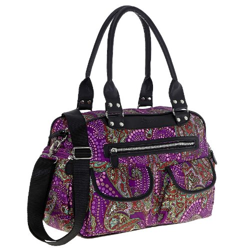 6 TEILE Set: ALESSANDRO Wickeltasche FLEUR Babywickeltasche + Wickelmatte + Windeltasche + Wäschesac