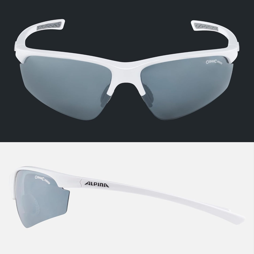 ALPINA TRI-EFFECT 2.0 - Indiv. Anpassbare, Bruchsichere Wechselscheiben Sport- & Fahrradbrille Mit 1