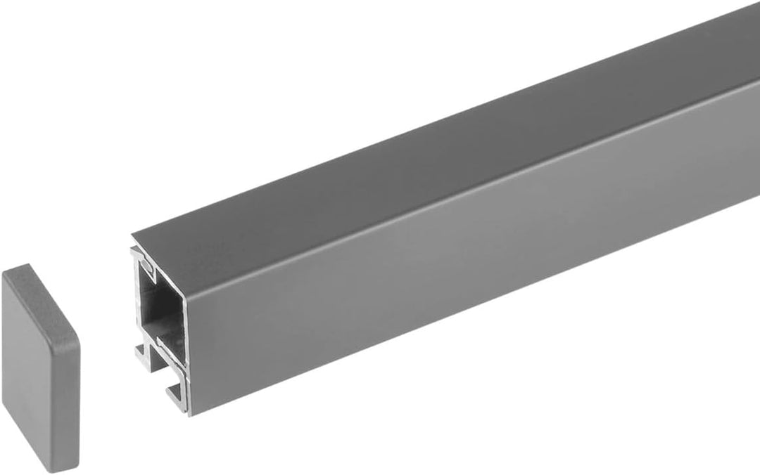 Kesseböhmer Linero style Küchenreling Edelstahloptik 600 x 22 x 29 mm Aluminium Nischensystem von SO