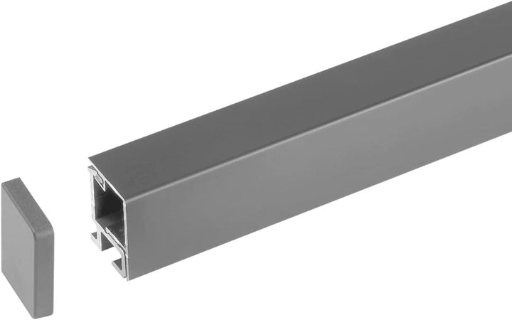 Kesseböhmer Linero style Küchenreling Edelstahloptik 600 x 22 x 29 mm Aluminium Nischensystem von SO