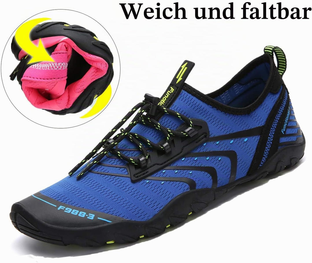 SAGUARO Badeschuhe Damen Herren Wasserschuhe Aquaschuhe Barfuss Schuhe Schnell Trocknend Strandschuh
