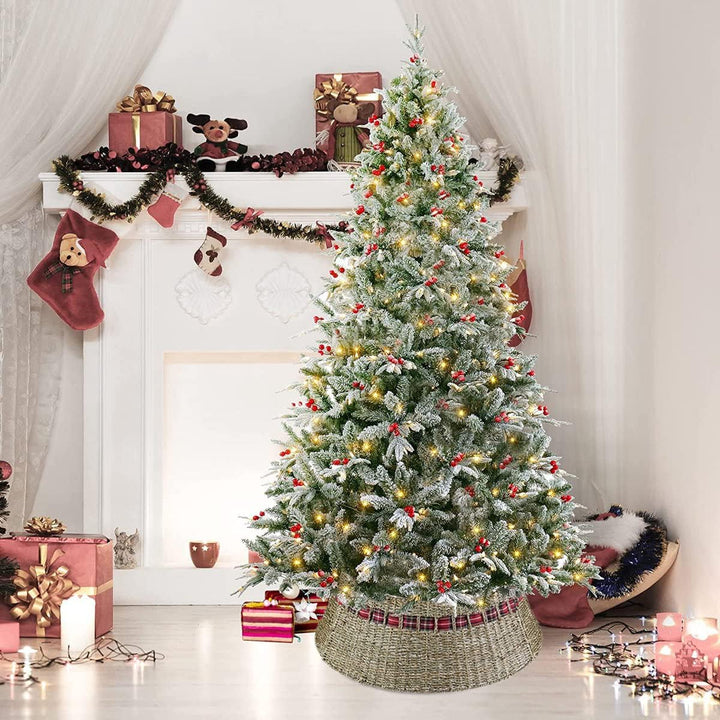 Meisterhome Model 1 Weihnachtsbaum Kragen/Weihnachtsbaum Rock aus Seegras in Natur Farbe - Ø 60 cm -