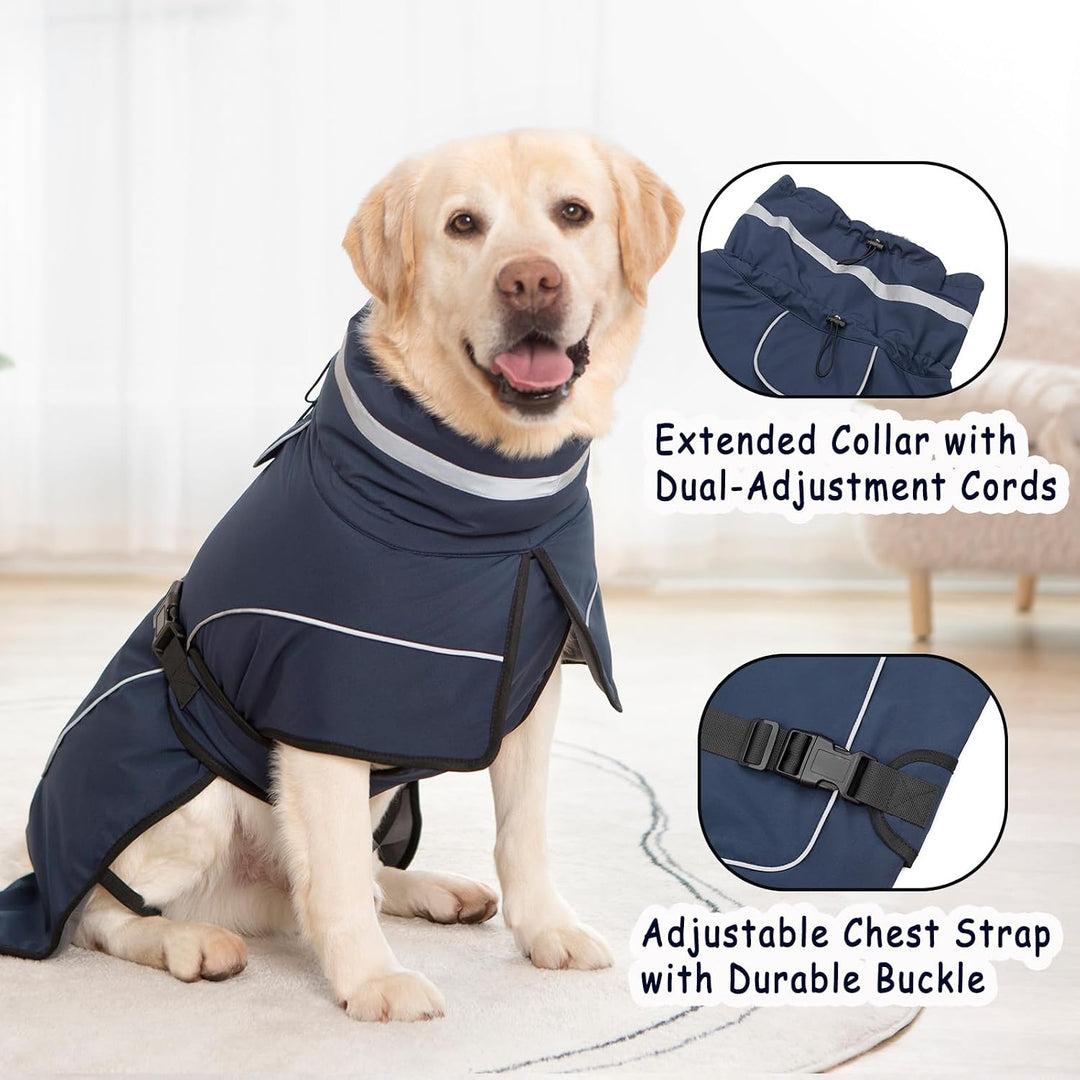 Mantel Hund Wasserdicht Winter Hundemantel Warm Wasserdicht Hundejacke Fleece Hundepullover Hundeman
