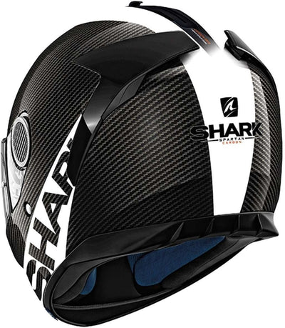 Shark Motorradhelm, Vollvisierhelm, Integralhelm Spartan Carbon weiss XXL, Unisex, Sportler, Ganzjäh