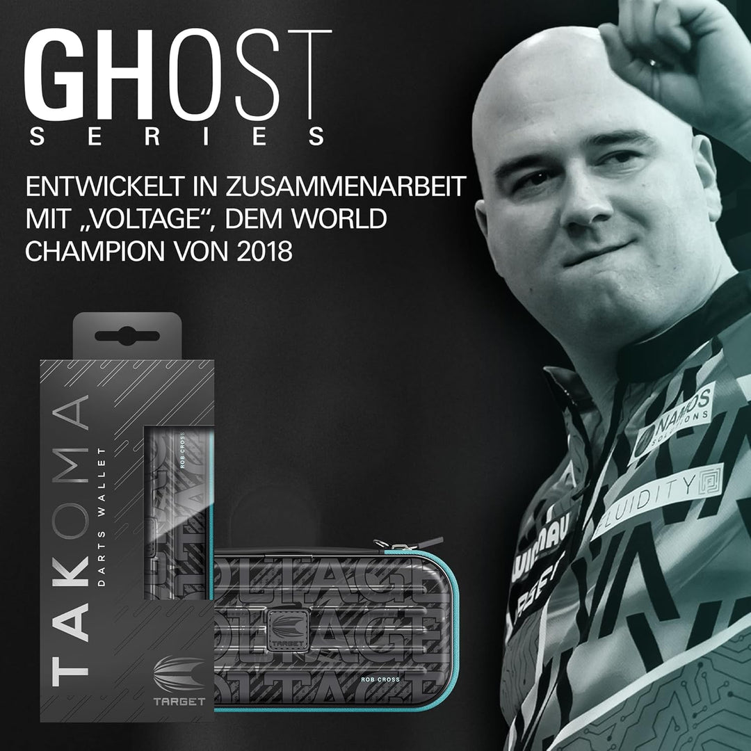 Target Darts Rob Cross Ghost Series Takoma Wallet Regular – Dartkoffer schwarz/weiss | Voltage“ Dart