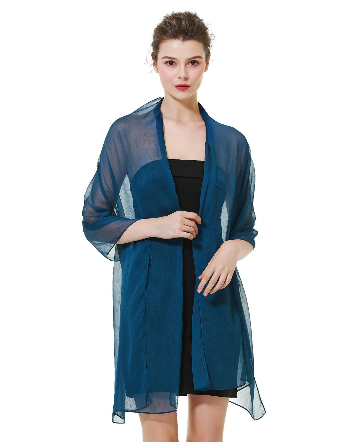 BEAUTELICATE Damen Stola Crepe Schal für Abendkleide Sheer Leichter Umschlagtücher Tüch Wrap Sommer