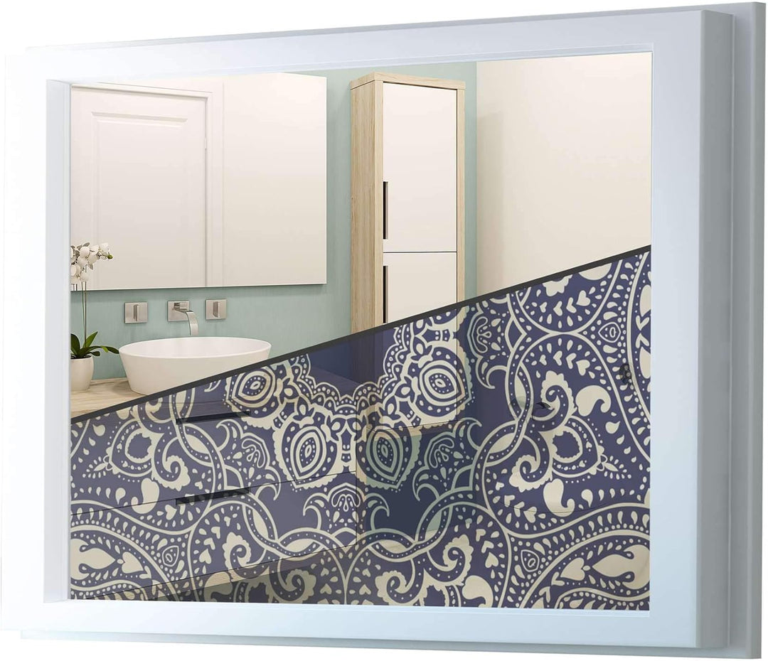 Fensterfolie Sichtschutz I Hochwertige Klebefolie für Fenster - Sticker I Deko Folie für Küche, Bad,