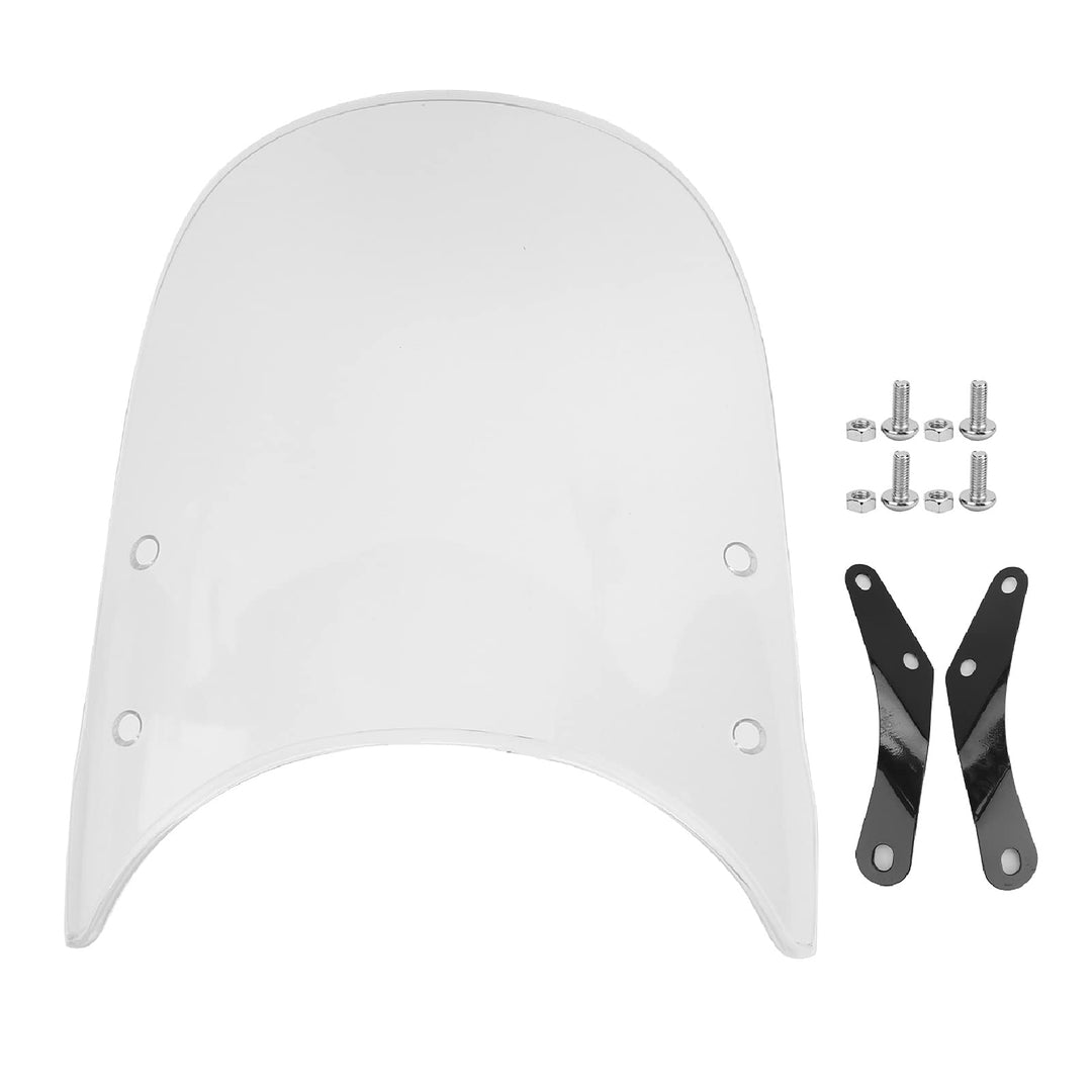 Yctze Motorrad Windschutzscheibe, Motorrad Windschutzscheibe Universal Anti-Crack Scratch Resistant