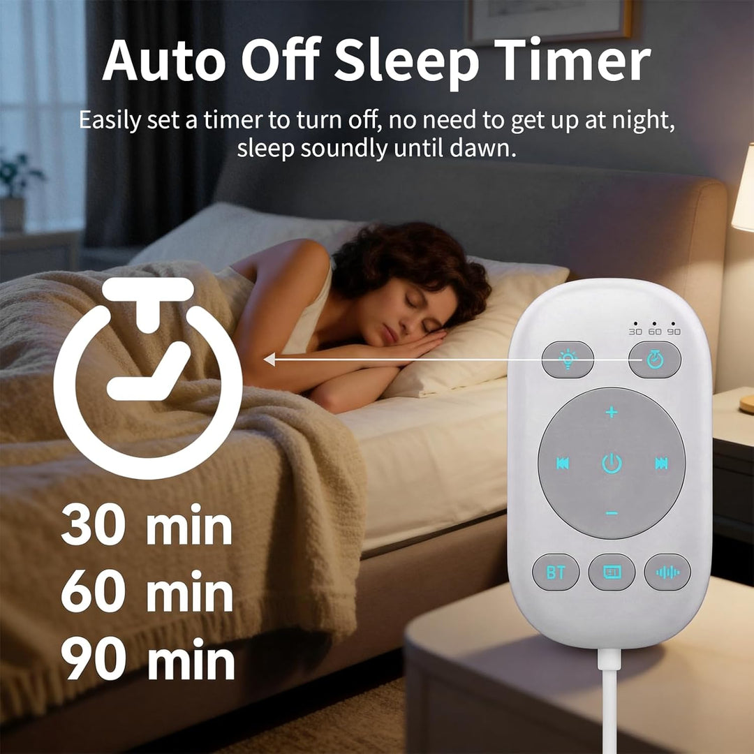 Knochenleitung Bluetooth Kissenlautsprecher, Schlaflautsprecher Eingebautes Weisses Rauschen, Ultrad