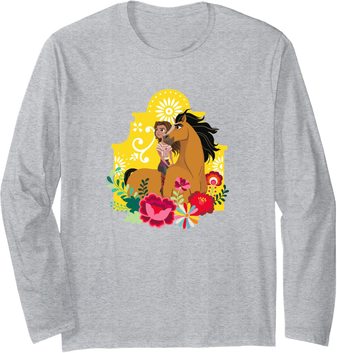 Spirit ungezähmt - Spirit & Lucky Floral Miradero Festival Langarmshirt