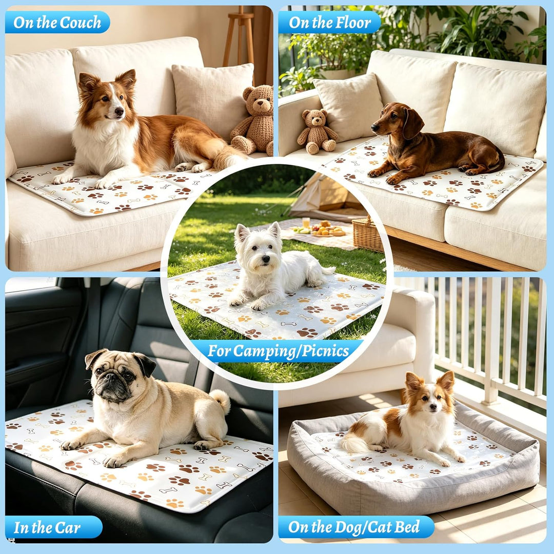 Kühlmatte für Hunde &amp; Katzen Faltbare, Kühlmatte Hund 50 x 40 cm, Kühldecke für Haustiere Leicht Rei