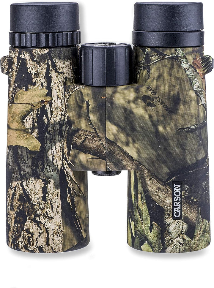 Carson Full-Size Fernglas, 10x42mm, Mossy Oak Tarnoptik, wasserdicht und beschlagfrei (JR-042MO) 10x