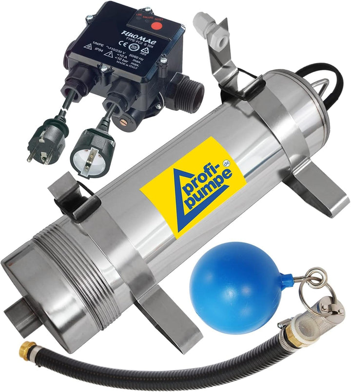 Regenwasserpumpe Hauswasserwerk, Tauchpumpe Tauchdruckpumpe Regen-Star SUPER, 19m Kabel, Zisternenpu