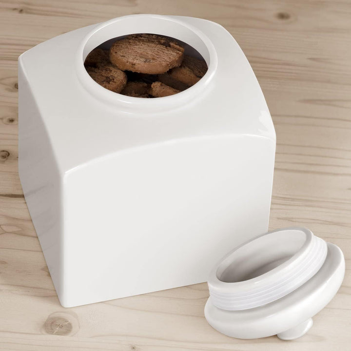 Maverton Keramik Vorratsdose mit Deckel - Deko Aufbewahrungsbox für Kekse - Vorratsglas für Süssigke