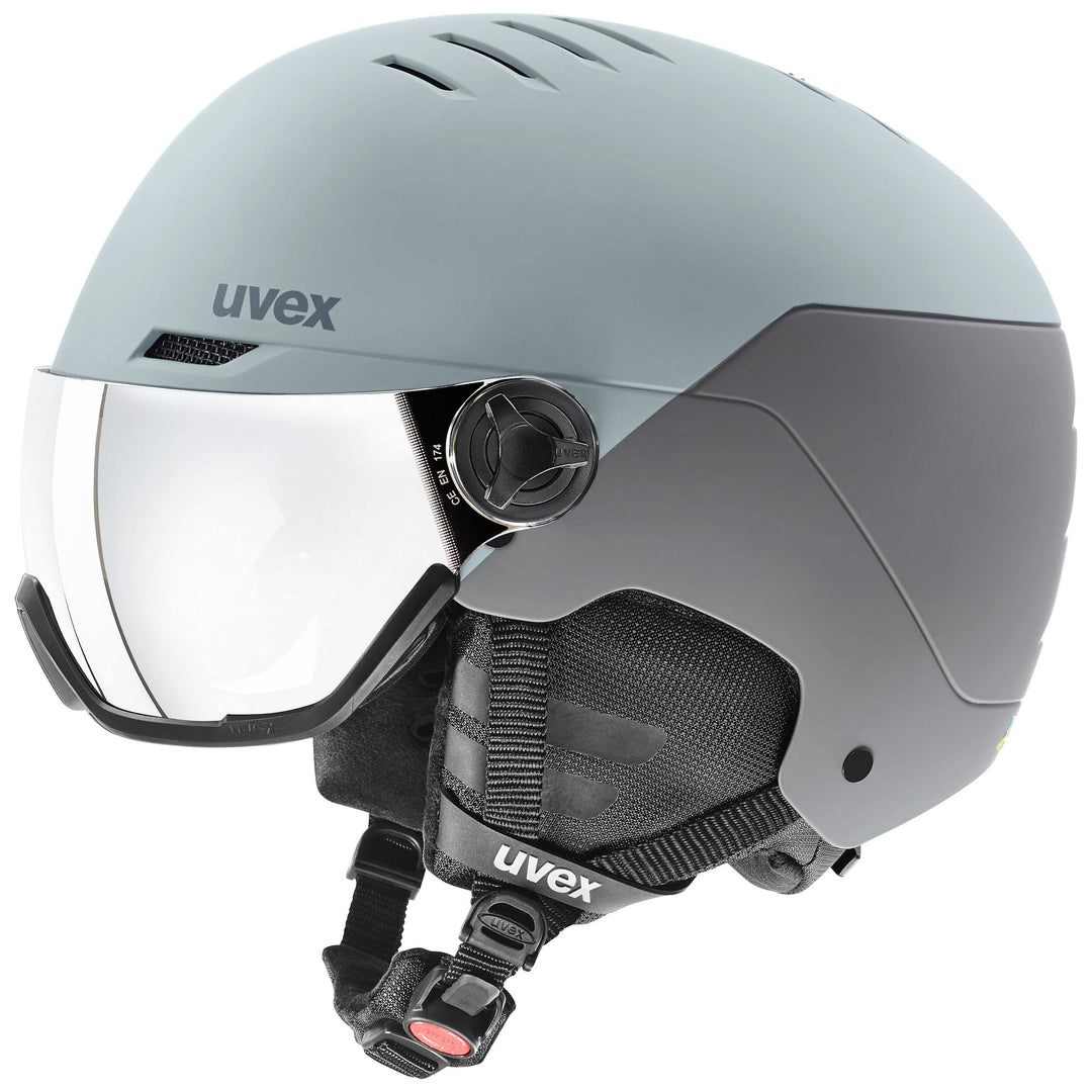 uvex Wanted Visor Visier Skihelm - Navy mat glacier - rhino matt 58-62 cm, glacier - rhino matt 58-6
