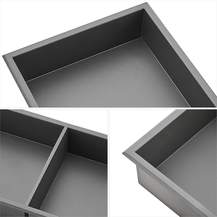 HANFU Wandnische Dusche Edelstahl, Duschnische Flexibler Einbau, Doppelregal Wandnische Dusche Lager