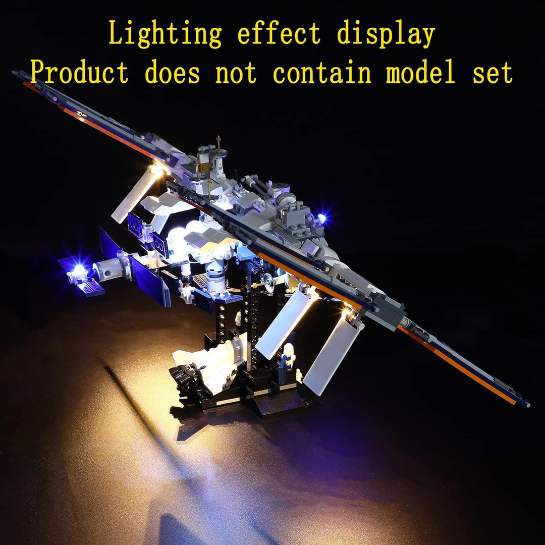 GEAMENT LED Licht-Set (Fernbedienung) Kompatibel mit Lego Internationale Raumstation - Beleuchtungss