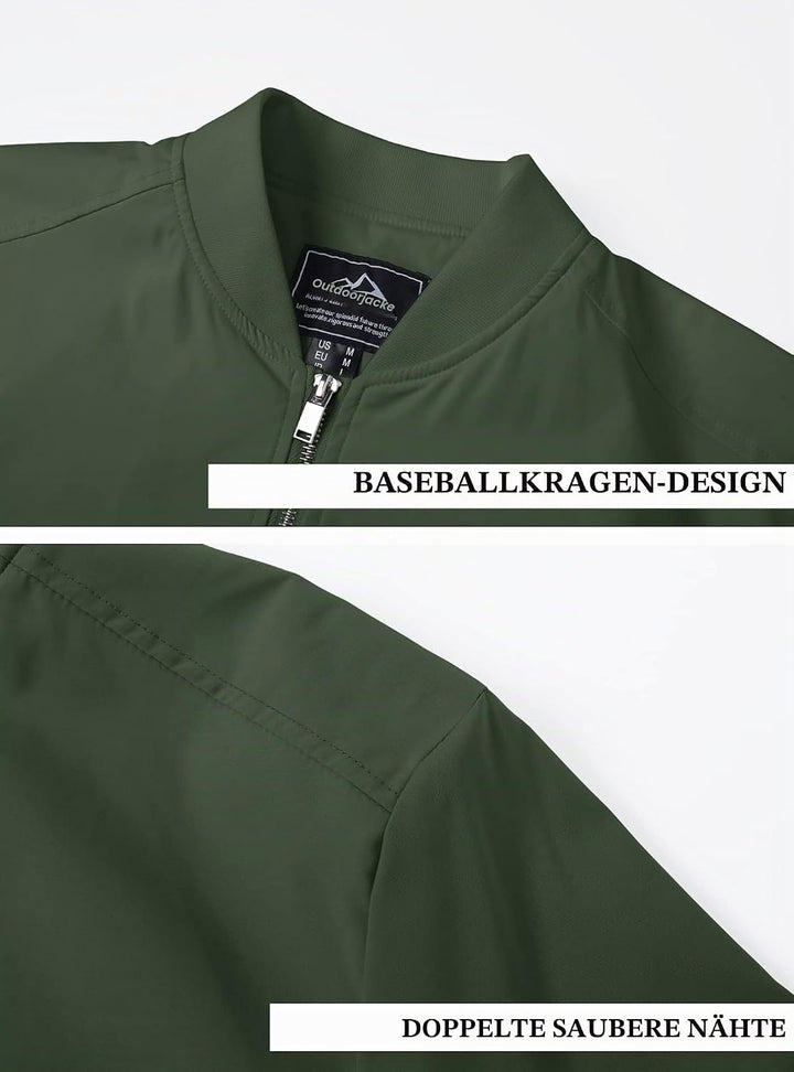 MAGCOMSEN Blouson Herren Jacke Leichte Bomberjacke Winddichte Übergangsjacke Freizeit Fliegerjacke m