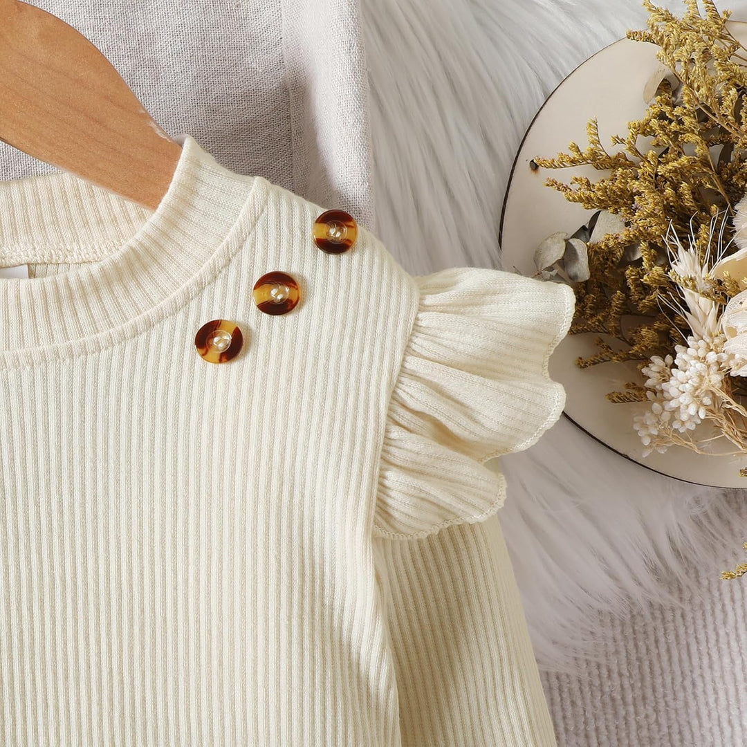 Miipat Kleinkind Mädchen Kleidung Set Mädchen Outfits Set Lange Ärmel Pullover Tops mit Mini Rock Se