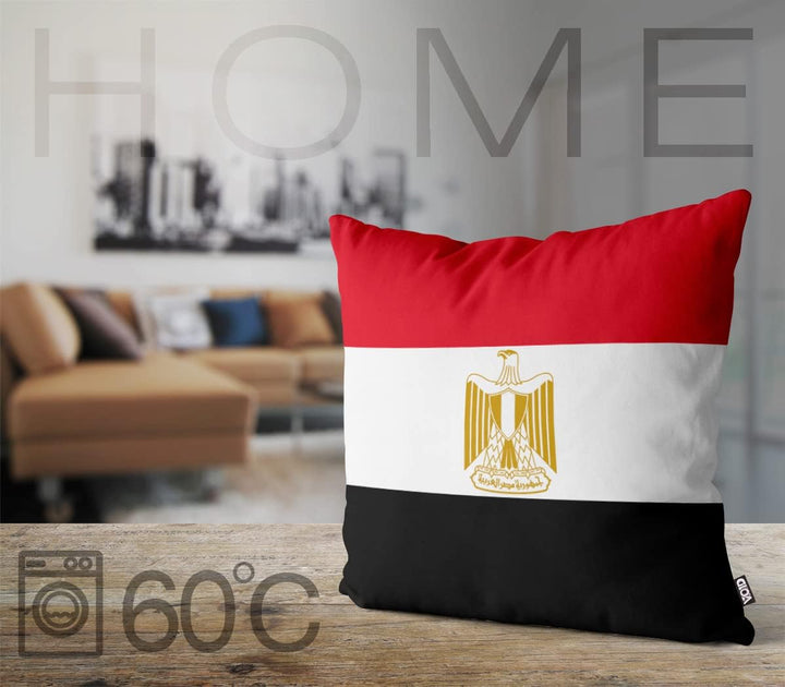 VOID Ägypten Egypt Polyester Kissenbezug Flagge Fahne Fan-Kissen Kissenhülle Outdoor Indoor Bunt, Ki