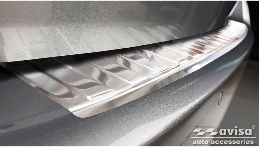 Avisa Edelstahl Heckstossstangenschutz kompatibel mit Peugeot 308 II SW 2013-2017 & Facelift 2017-20