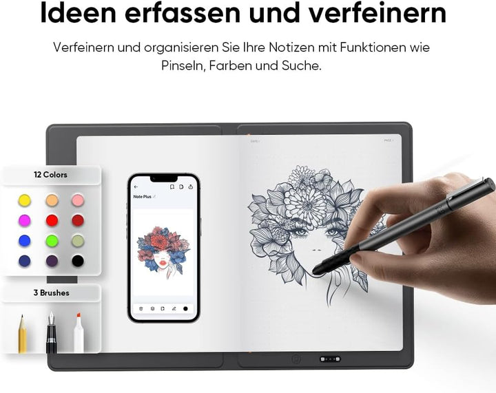XPPen Note Plus A5, digitales Notizbuch mit Bluetooth 5.3