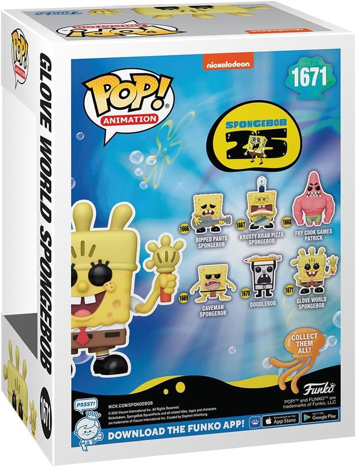 Funko Pop! TV: SBS 25th - Spongebob Squarepants - SB mit Glove Light - Vinyl-Sammelfigur - Geschenki