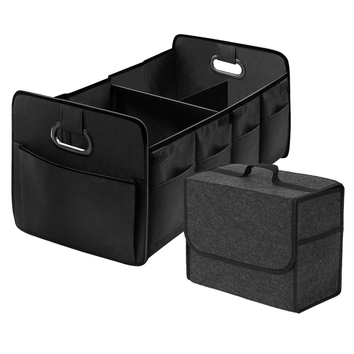 ZOCONE 2 Stück Kofferraum Organizer Auto Faltbox, 60 * 36 * 30cm Gross Kofferraumtasche Faltbar und