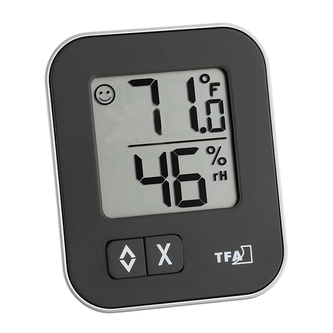 TFA Dostmann digitales Thermo-Hygrometer Moxx, 30.5026, zur Raumklimakontrolle, Luftfeuchtigkeitsmes