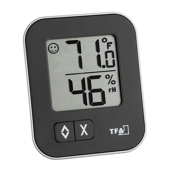 TFA Dostmann digitales Thermo-Hygrometer Moxx, 30.5026, zur Raumklimakontrolle, Luftfeuchtigkeitsmes