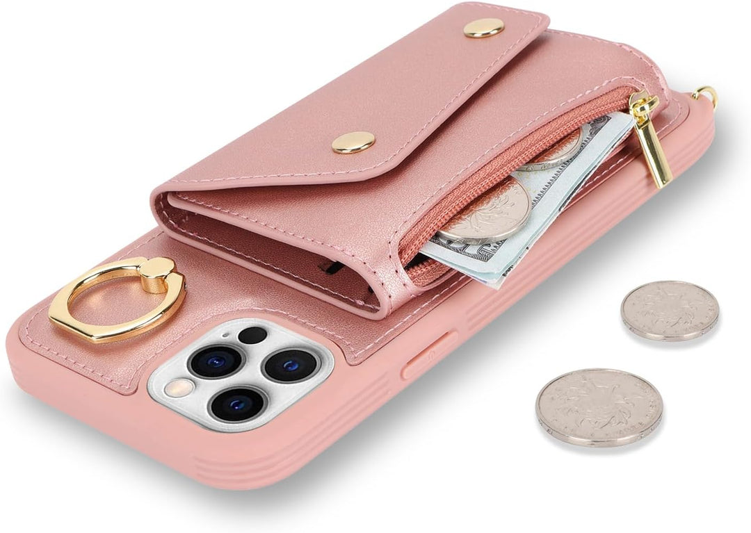 Lipvina Hülle für iPhone 11 Pro Max Hülle mit Band Kartenhalter handyhülle Hülle für iPhone 11 Pro M
