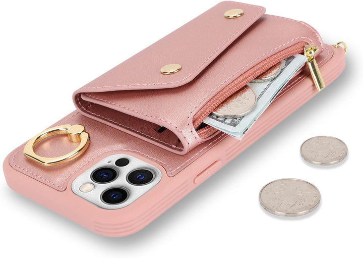 Lipvina Hülle für iPhone 11 Pro Max Hülle mit Band Kartenhalter handyhülle Hülle für iPhone 11 Pro M
